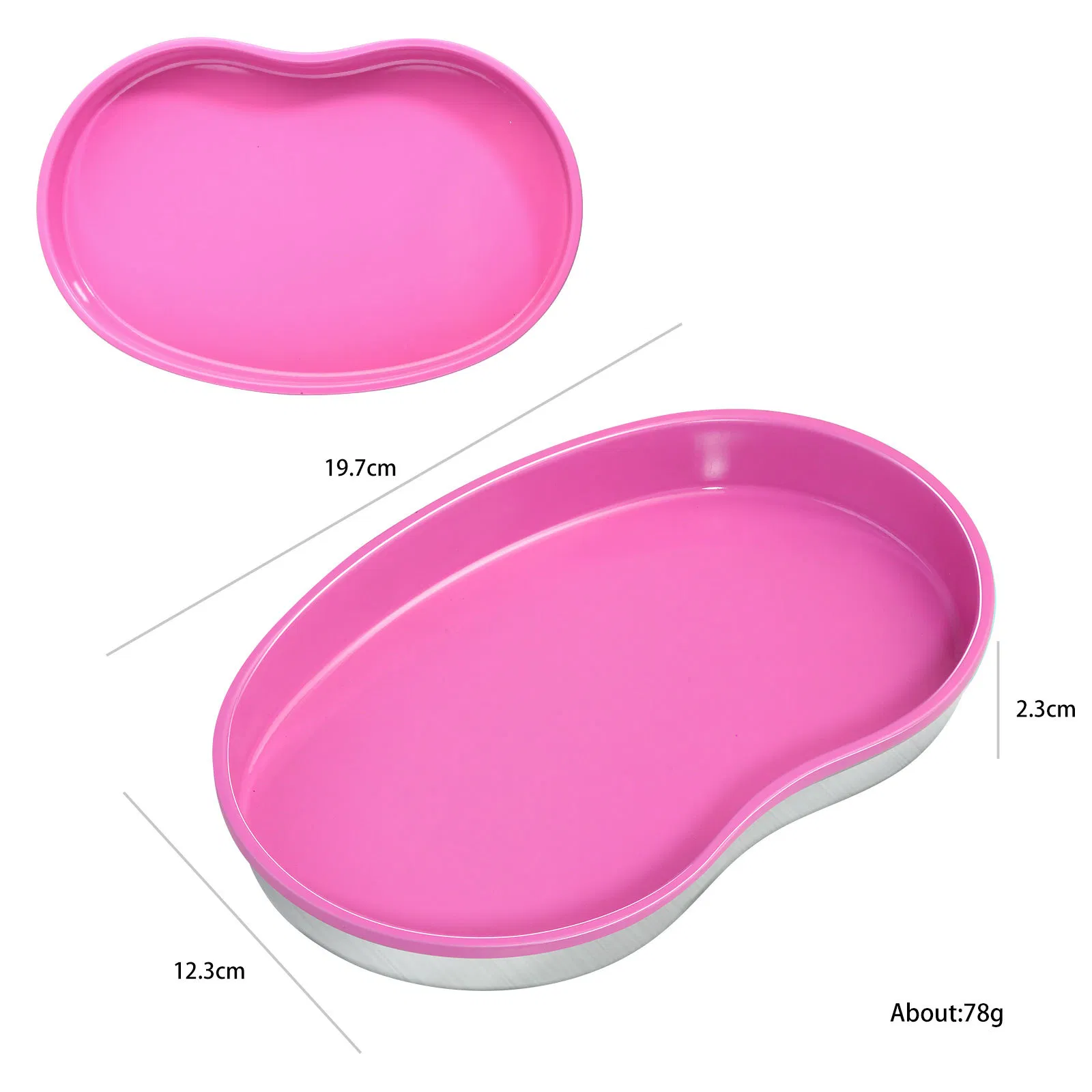 Wholesale Heart Shape Colourful Metal Nail Art Display Tray Nail Art Tool