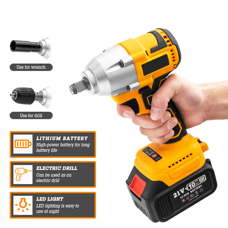 Rechargeable Brushless Electric Power Tool 21V Portable Cordless Drills Tooling Auger