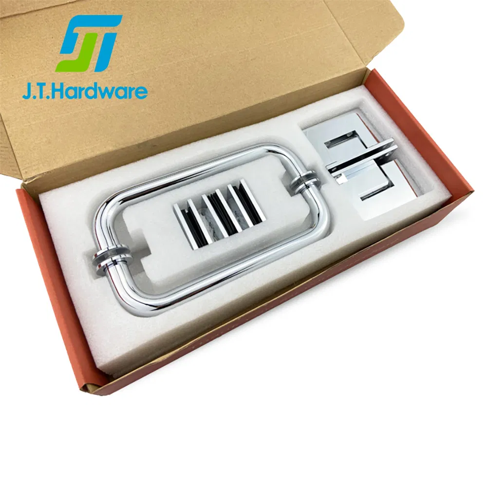 American Cr L Modern Wholesale Bm Stainless Steel/Brass/Aluminum Tubular Chrome Bathroom Main Shower Enclosure Room Glass Interior Sliding Pull Door Handle
