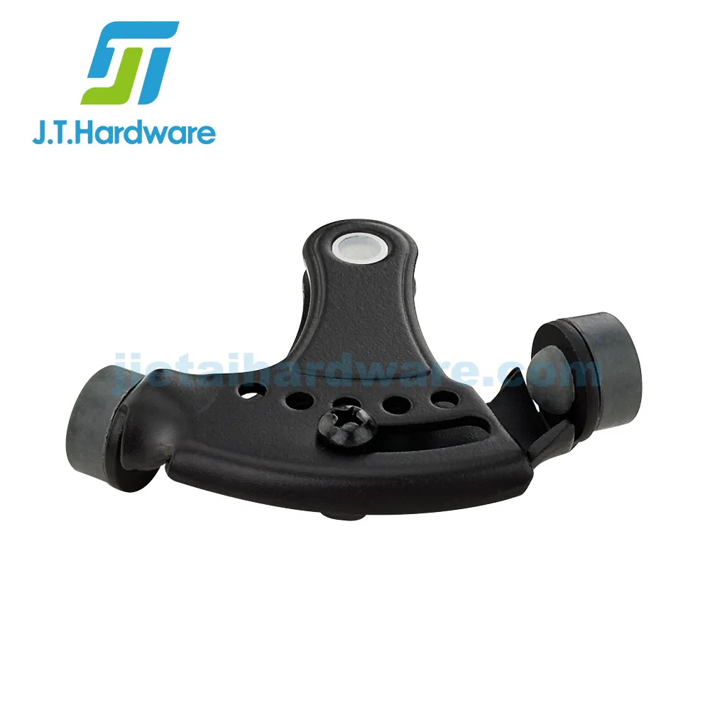 Stainless Steel 304 Adjustable Heavy Duty Door Steel Hinge Mounted Hinge with Rubber Bumpers for Steel Door Stop