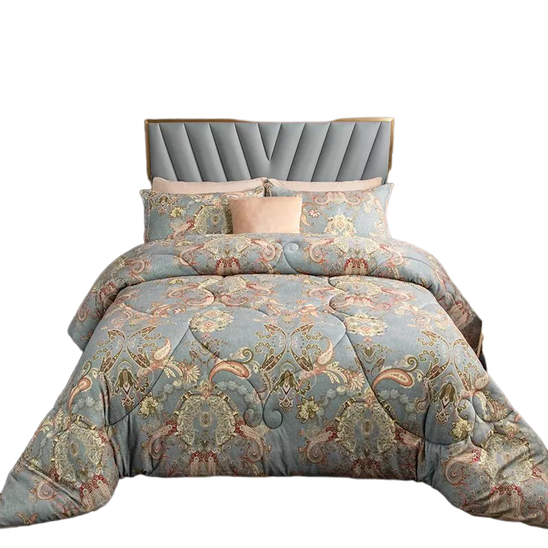 Russia Market Floral Printed 3PCS Bedspread