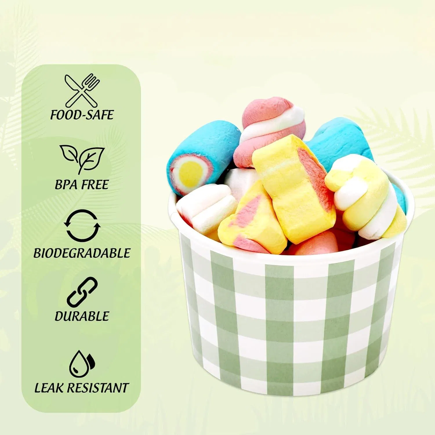 Customize Ice-Cream Bowls with Compostable Custom Design Logo Ice Cream Tub Bowl