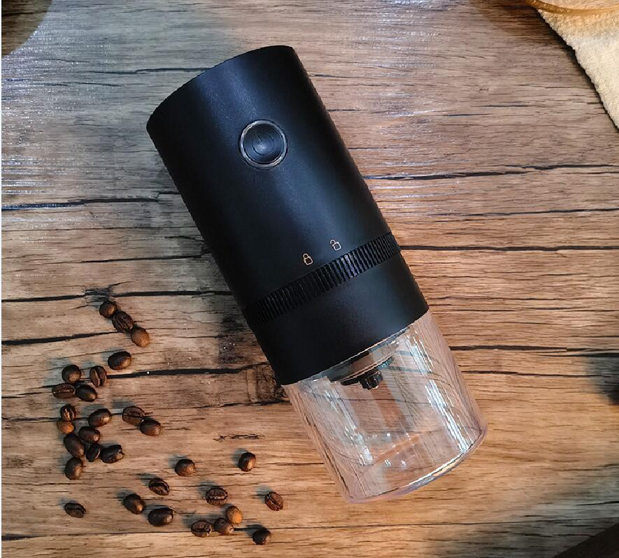 Mini Mill Bean Grinder Machine 25g Capacity USB Rechargeable Portable Automatic Electric Coffee Handgrinder for Outdoor Camping Travel