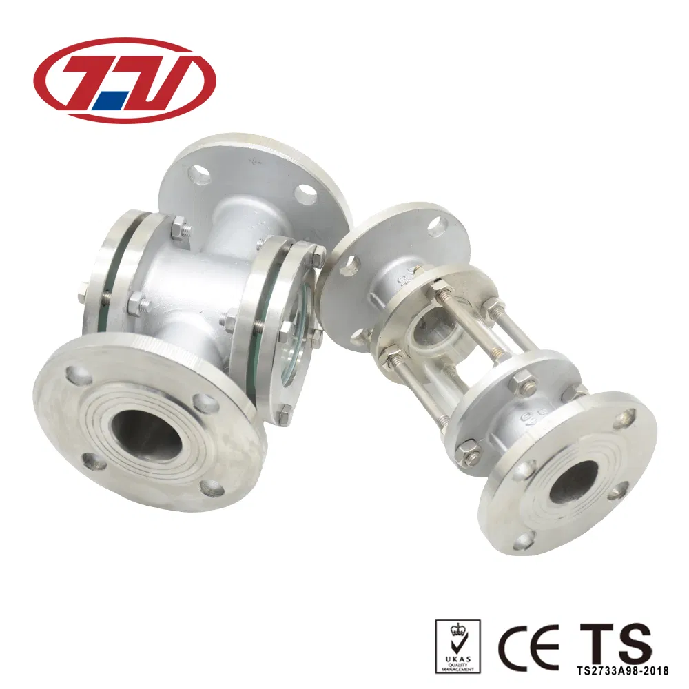 Stainless Steel High Pressure Double Window Corrosion Resistant Sight Glass for Water