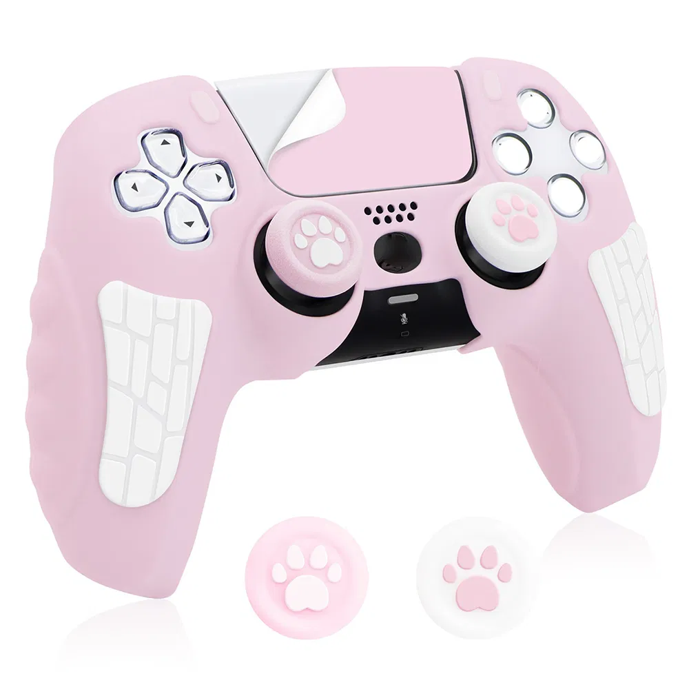 Custom Print Football Club Design Silicone Protective Grip Cover Case for PS-5 Game Controller