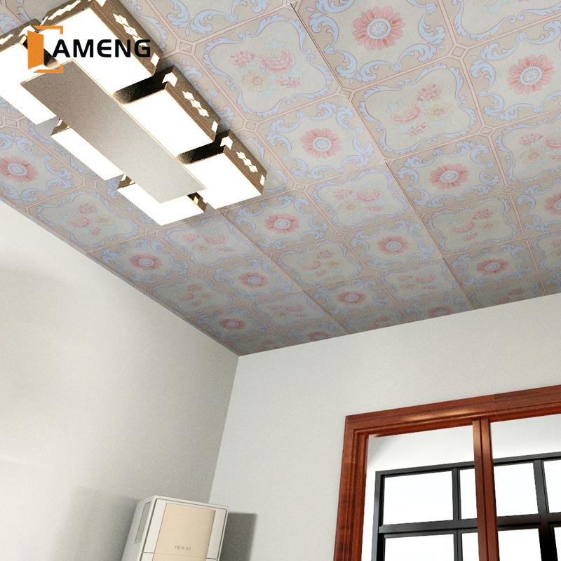 Interior Fireproof Decoration Fashion PVC Ceiling Panel Designs for Shops Decoration