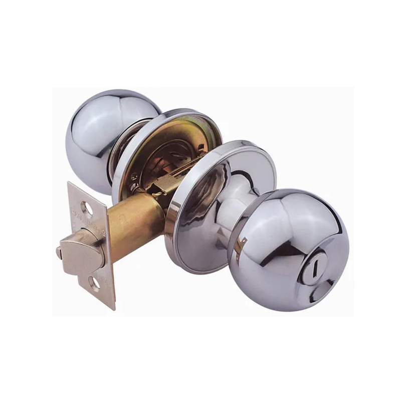 Circular Stainless Steel Door Handle Safety Indoor Door Lock