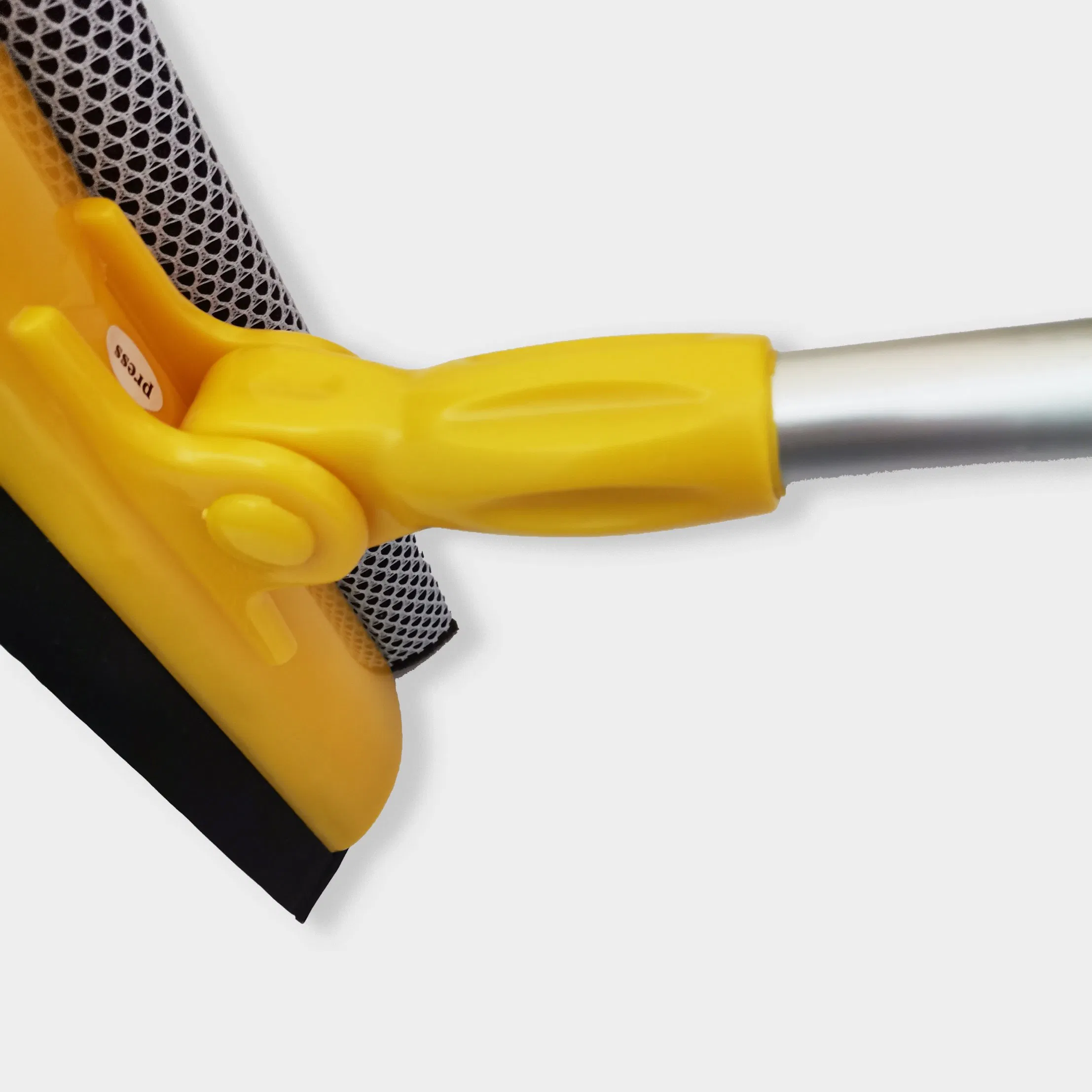 20 Cm Swivel Window Squeegee Cleaning Tool Windshield Cleaning Sponge and Rubber with Telescopic Handle
