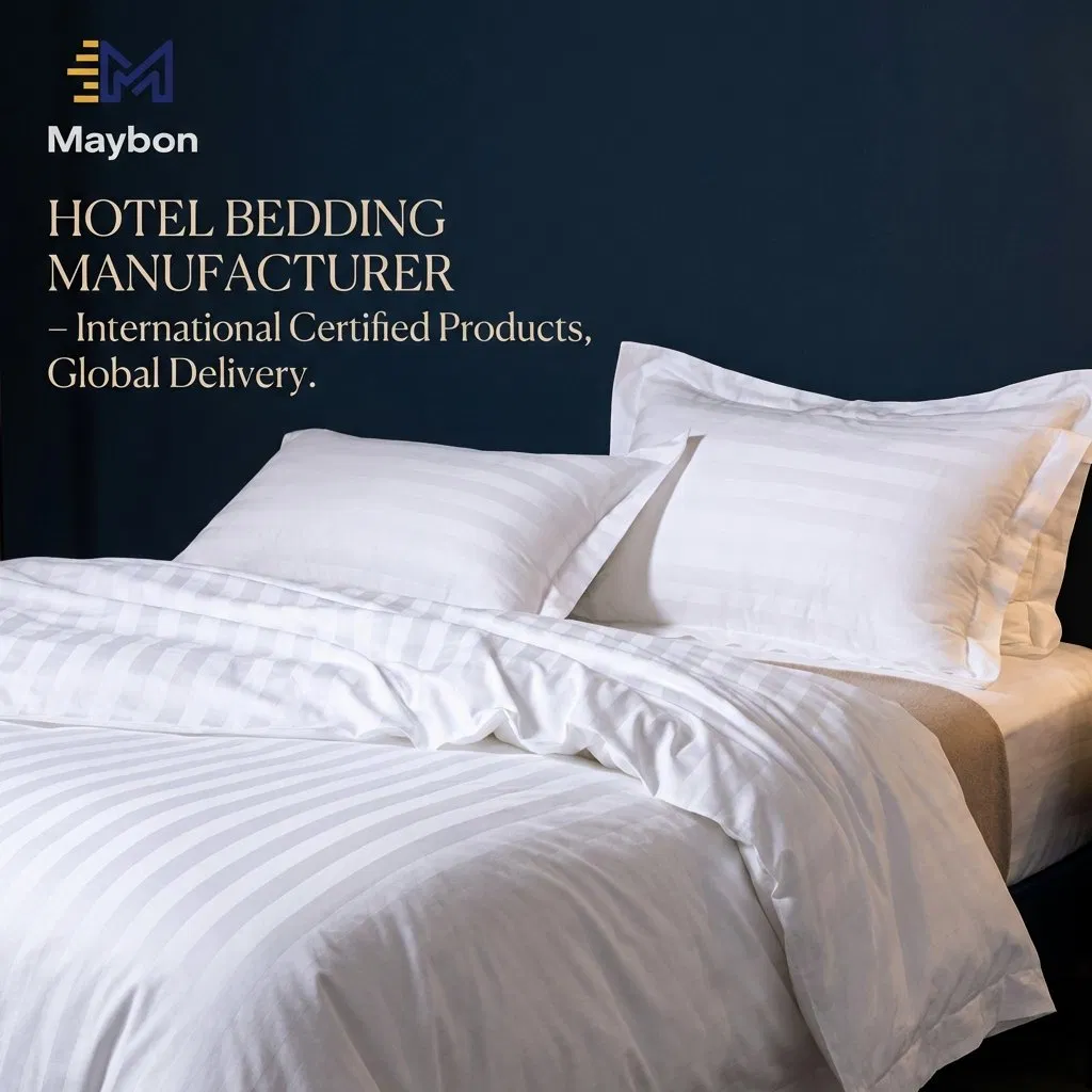 Poly Cotton Fabric Bedding Set for Luxurious Hotel and Home Decoration