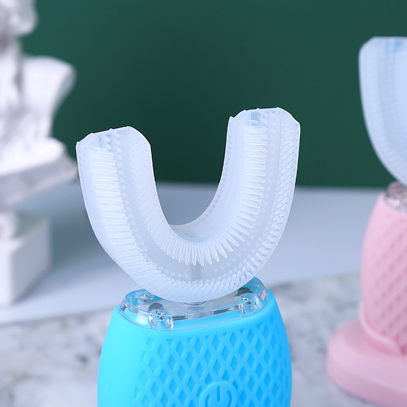 360 Degree Cleaning Adult Electric Toothbrush U Shaped Automatic Toothbrushes for Teeth Whitening