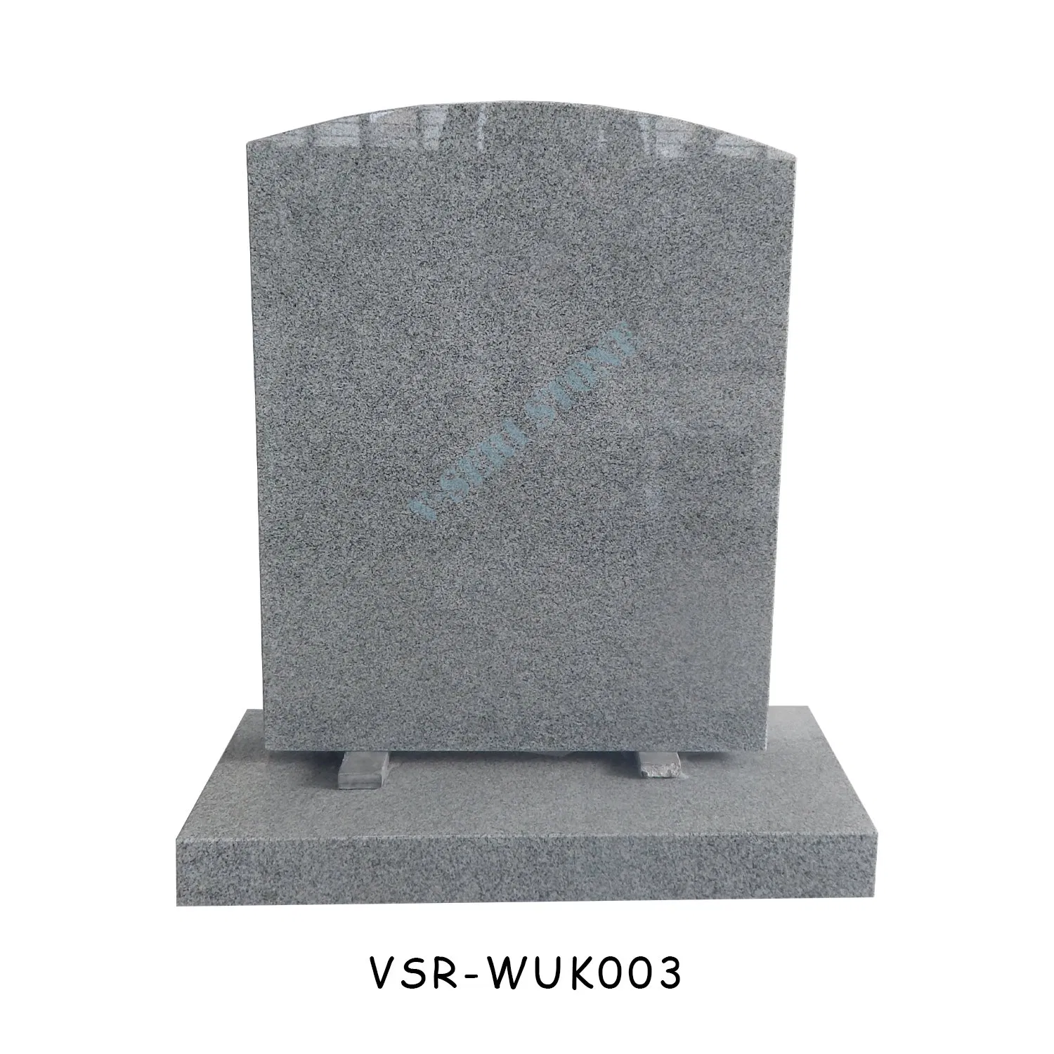 Simple Grave Markers Polished Upright Cemetery Headstones for UK Market