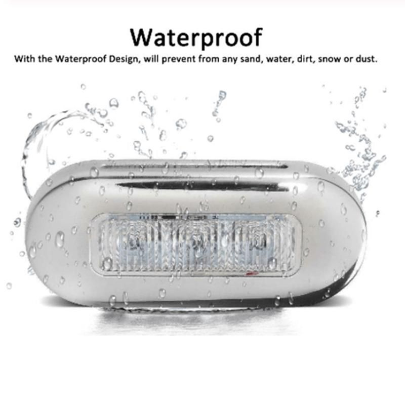 12V IP68 LED Clearance Marker Light for Trucks, Trailers, and Marine Use
