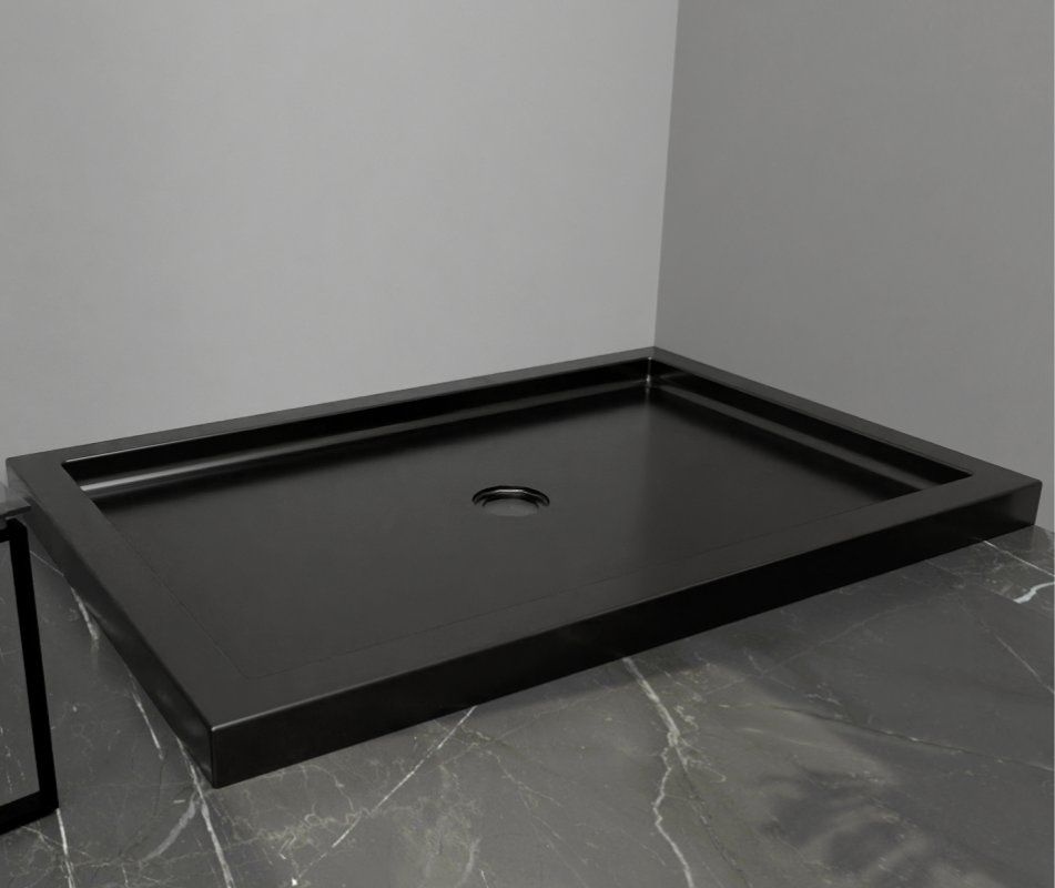 1220X813X95mm Right Double Threshold Rectangle Waterproof Acrylic Shower Base
