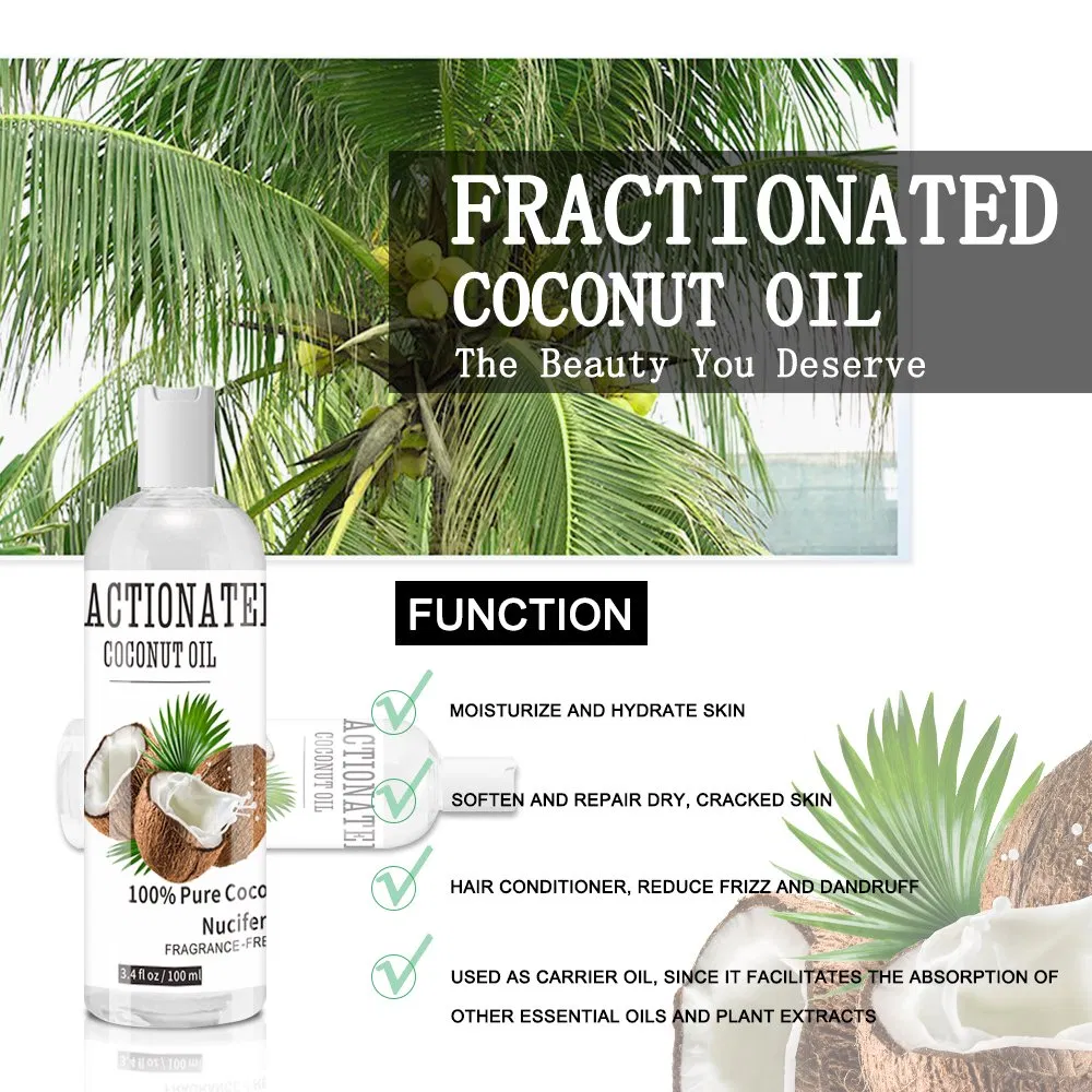 Wholesale Refined Facial Body Care Hair Care Treatment High Quality Organic Extra Virgin Coconut Skin Oil for Face