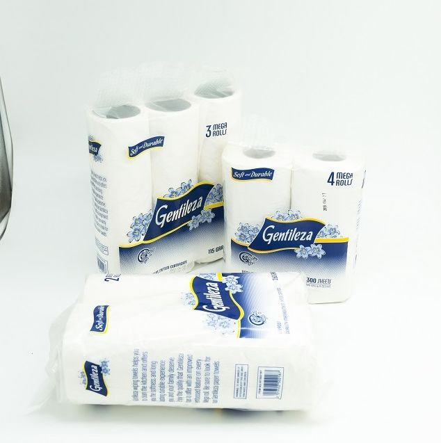 Strong Absorbent Nonresiduable 2 Ply 115g Big Roll Kitchen Paper Towel