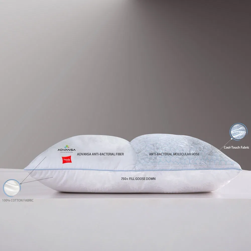 2021 Luxury Cooling Goose Down Fiber Fill Custom Shape Neck Massage Pillow