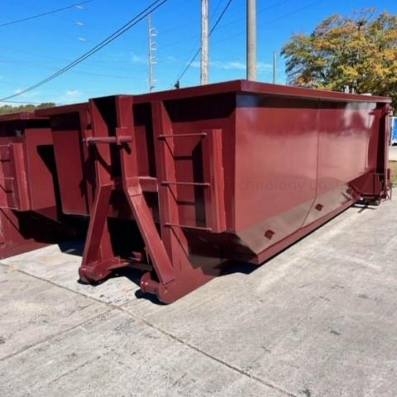 20cbm Stackable Open Top Roll off Container Truck Part Hook Lift Dumpster