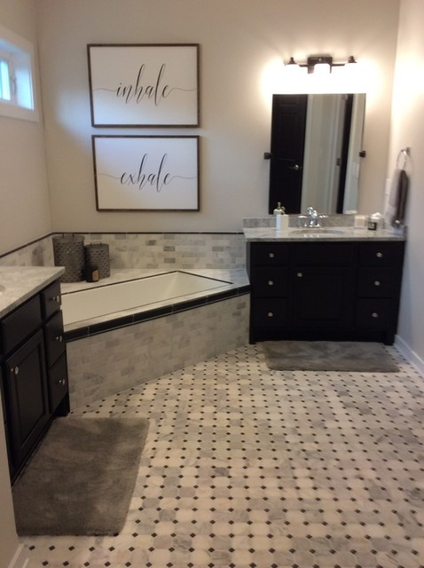 Hampton Hermosa Polished &Tumbled Octagon Marble Mosaic Wall and Floor Tile - 3 X 3 in.