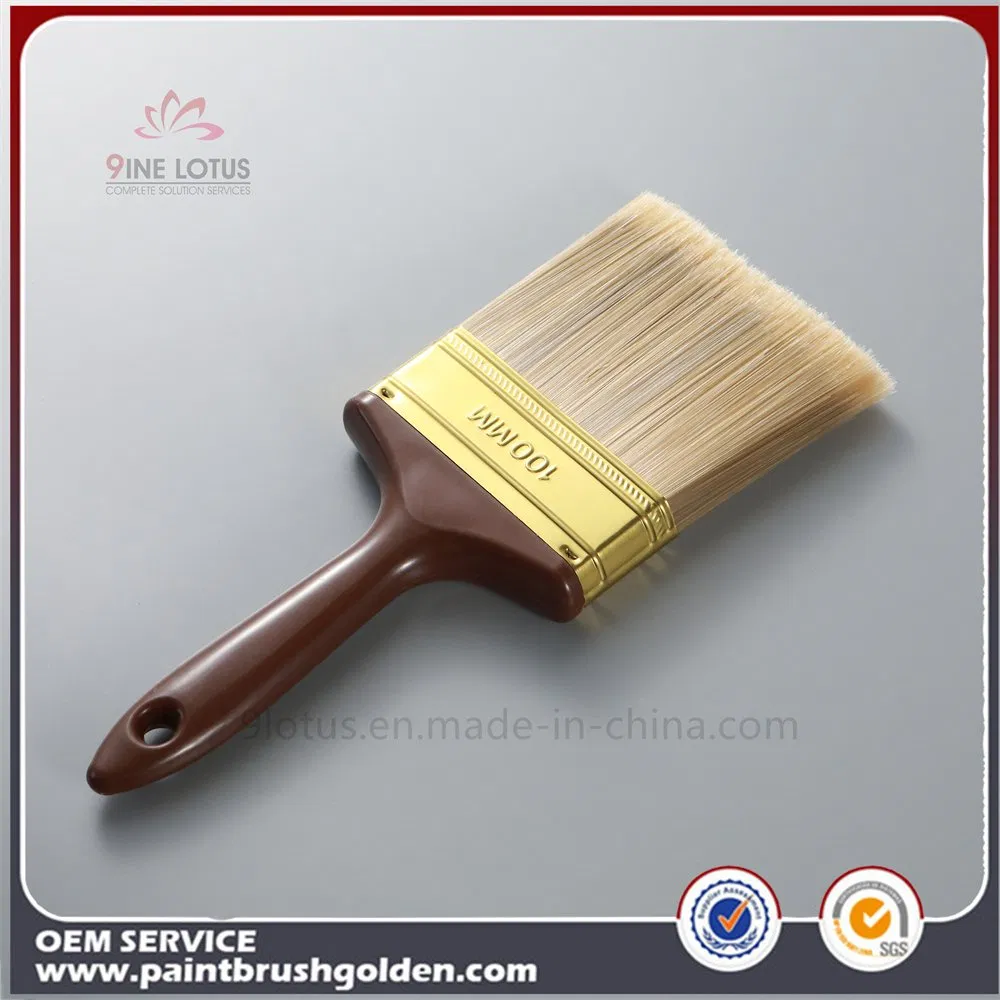 1"~4" 100% Artificial Synthetic Paint Brush with Plastic Handle