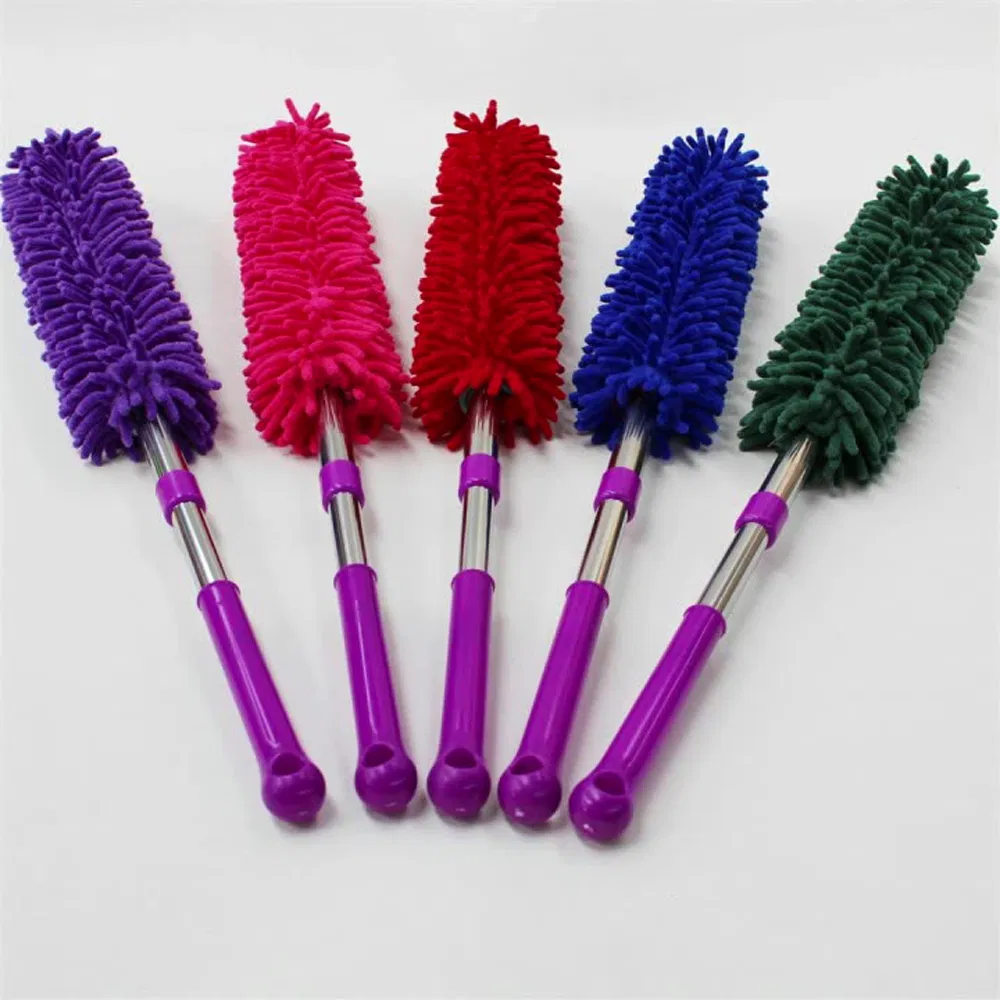 Home Car Wash Cleaning Electrostatic Dust Retractable Chenille Duster