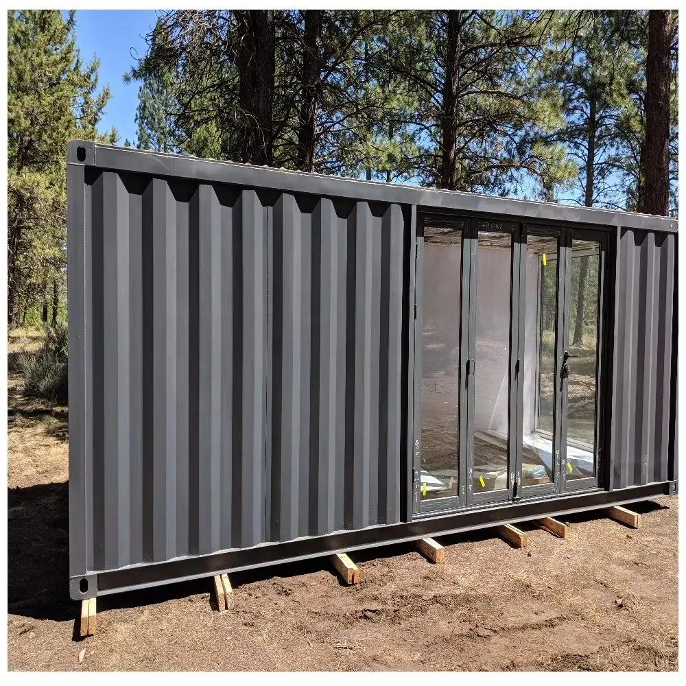 One Stop 20FT Ready Cabin Prefabricated Modern Villa Shipping Life Modern Glass Modular Kitchen Bathroom Affordable Container House