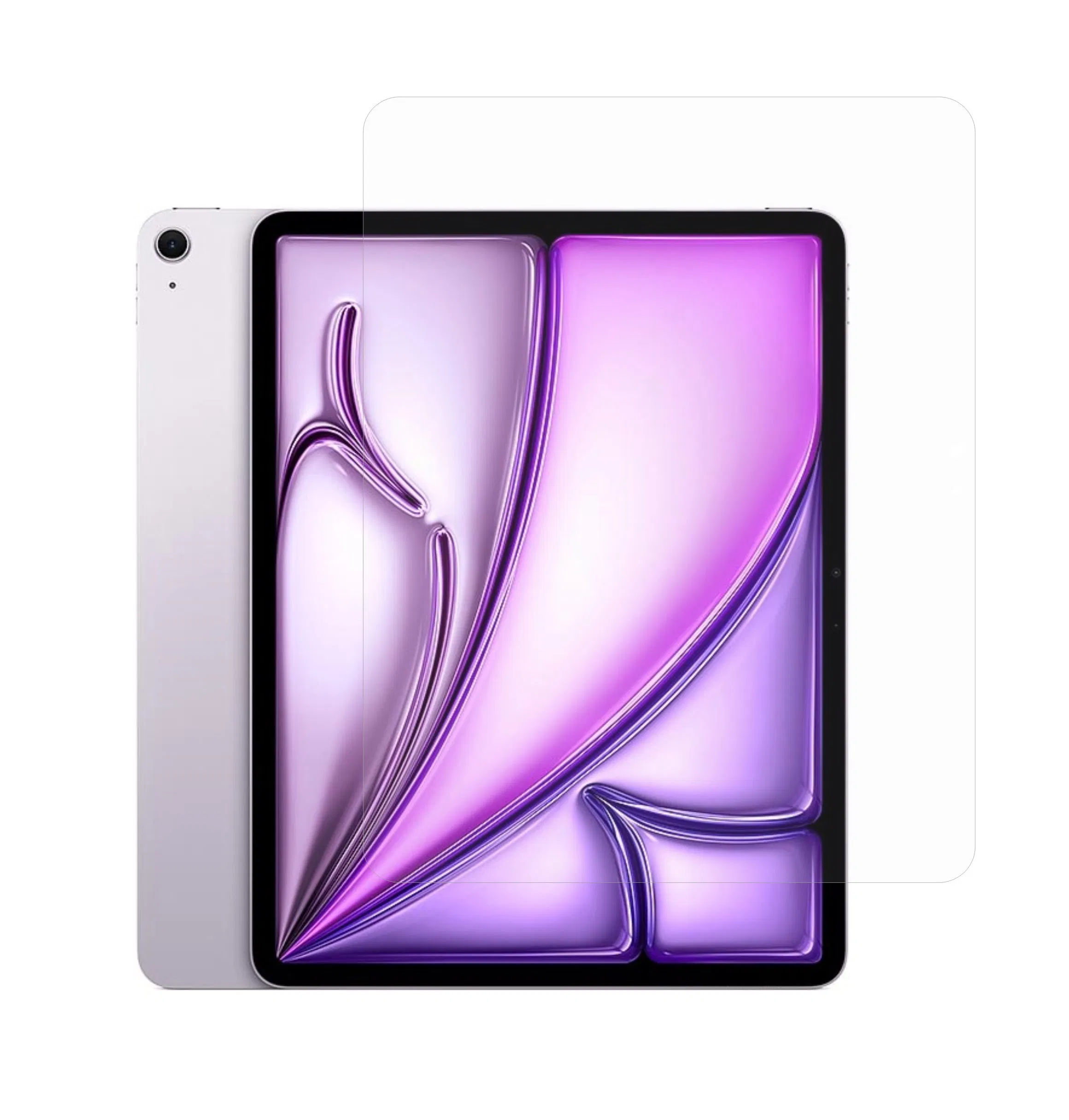 Защитное стекло для Apple iPad Air 13 (2024), 9H, совместимое с чехлом