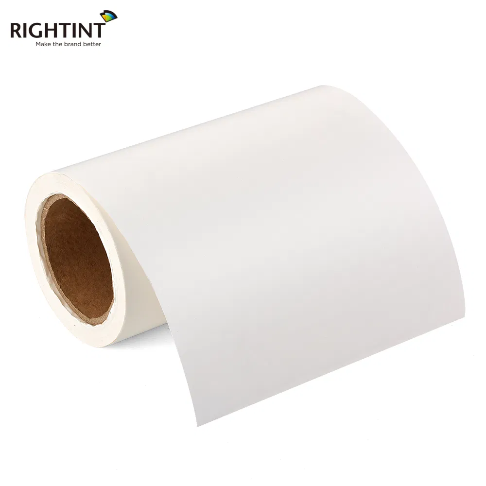Sticker Rightint Carton A4, in Rolls, OEM White Glassine Paper Vinly Label