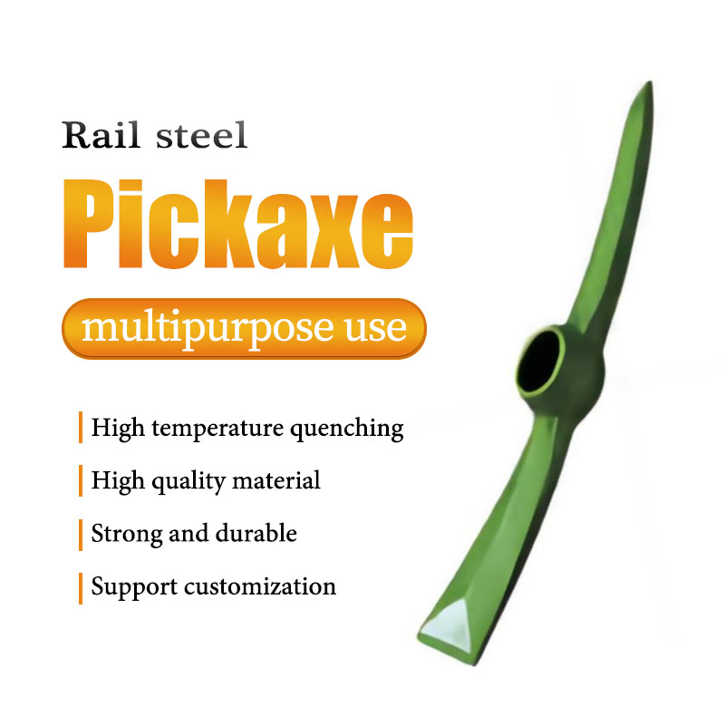 7lb Mattock Durable Fiberglass Crusher Hoe Plastic Lightweight Steel Pickaxe