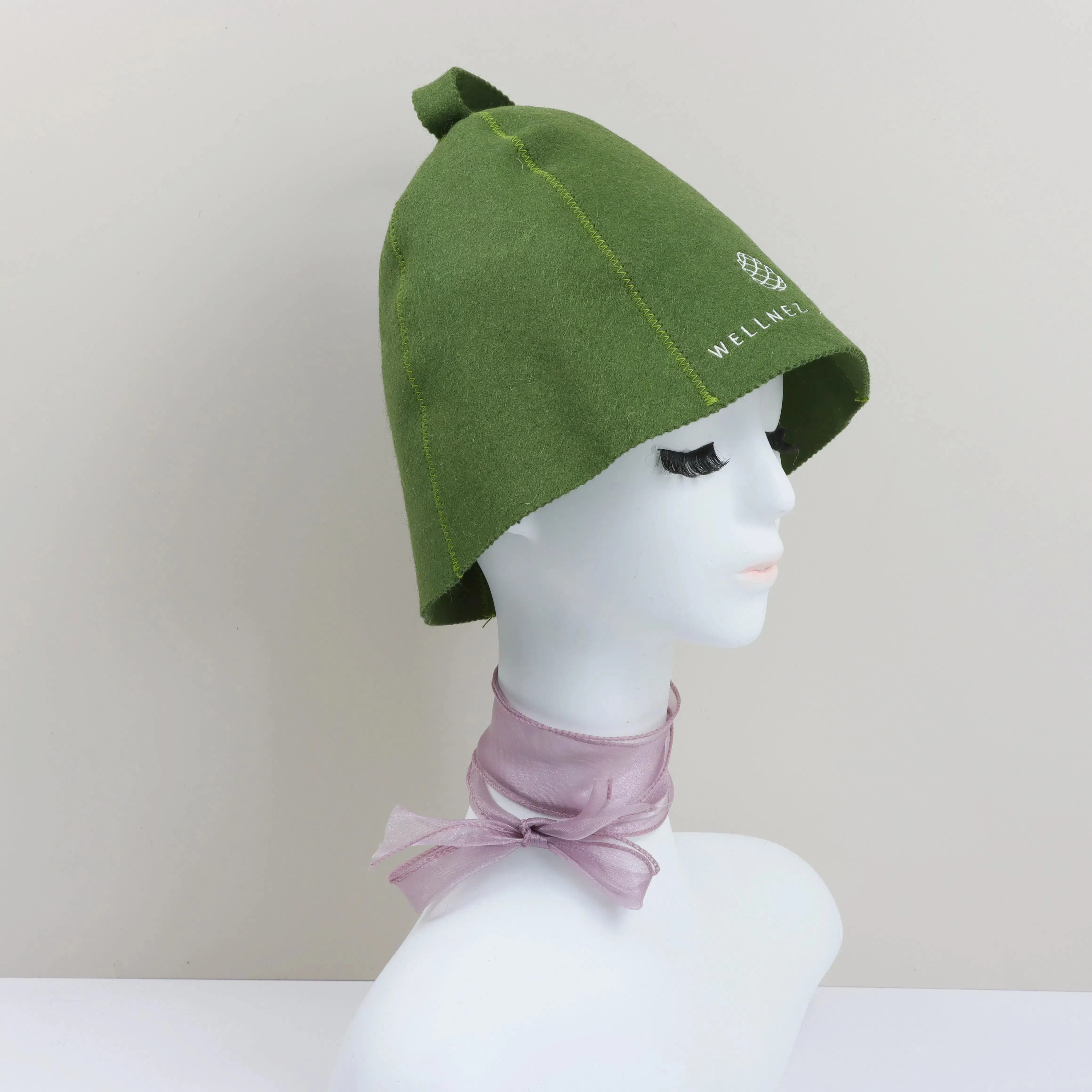 Design Embroidery Heat-Resistant Sauna Hat, Multi-Color Options Available