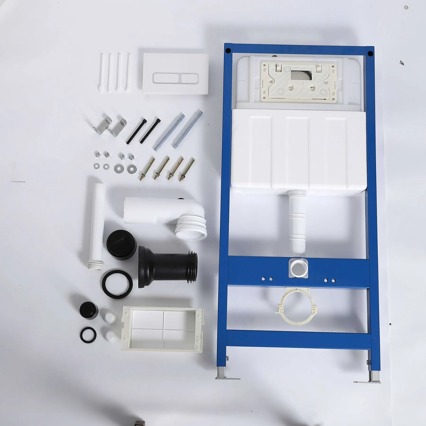 Bathroom Dual Flush Hidden Water Tank Wall Hung Toilet Concealed Cistern