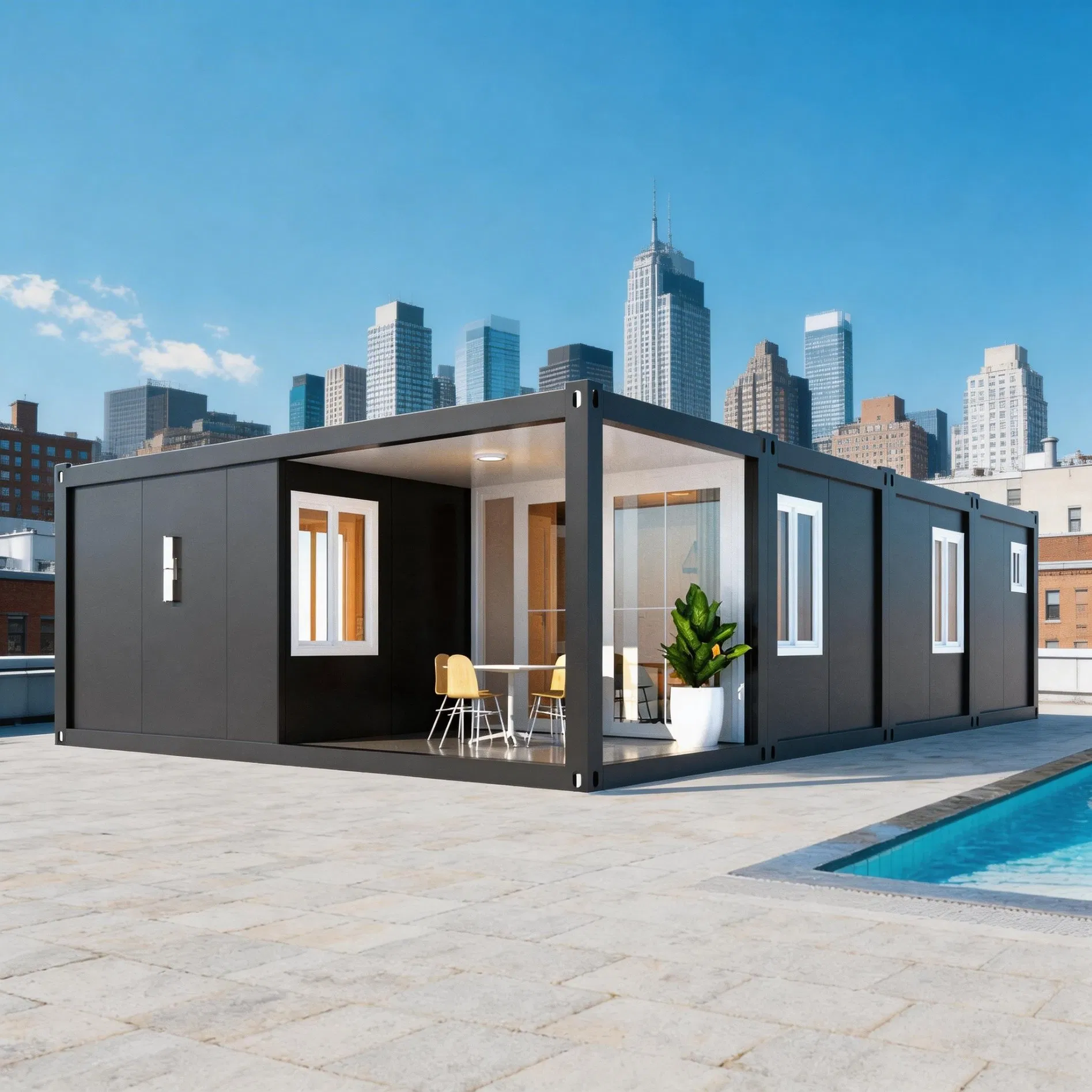 Modular Light Steel Structure Prefab Building Integrated Container House Prefabricated House Tiny Home