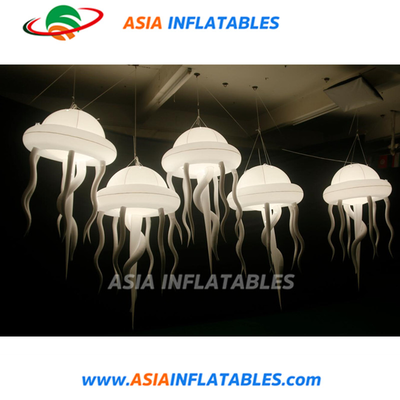 Lighting Inflatable Hanging Jellyfish Prop Star for Easter Decorations