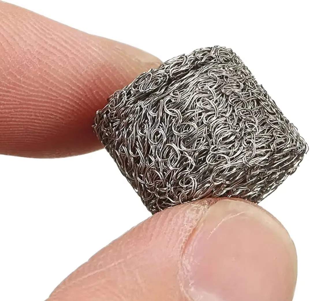 Premium Stainless Steel Knitted Wire Mesh Cube for Filtration