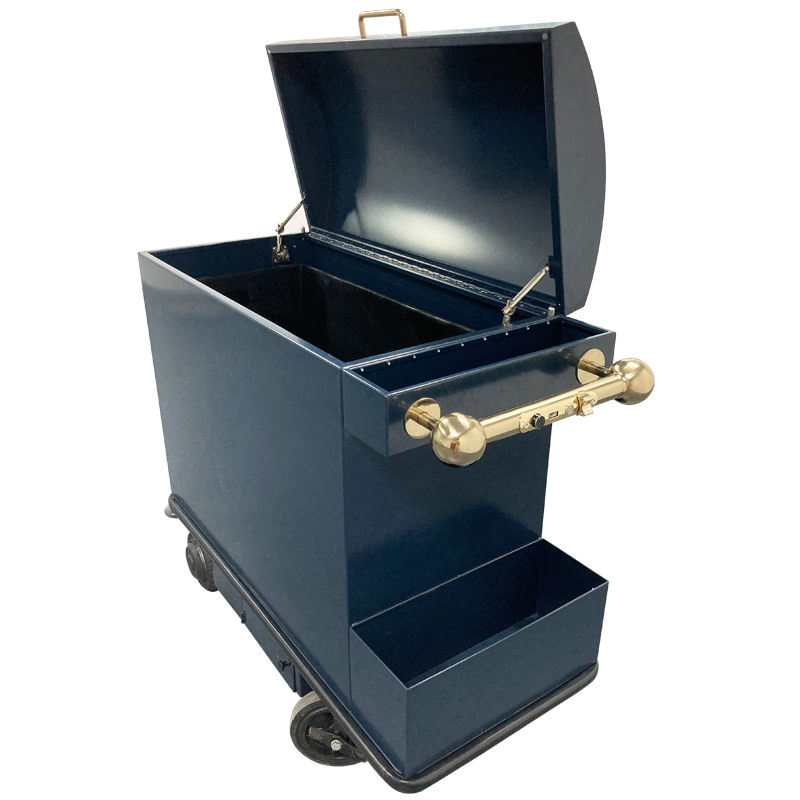 Innovative Eco-Friendly Hotel Essentials Ergonomic Smart Electric Steel Cart for Efficient Waste Disposal Cleaning Amenities