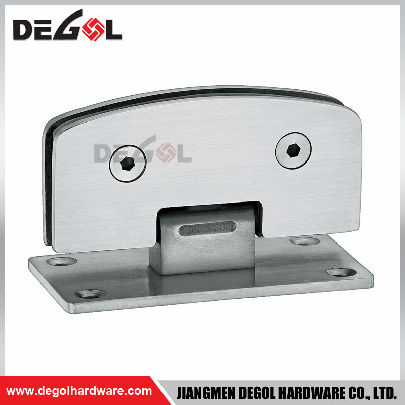 Polished Nickel Wall Mount Shower Door Hinge