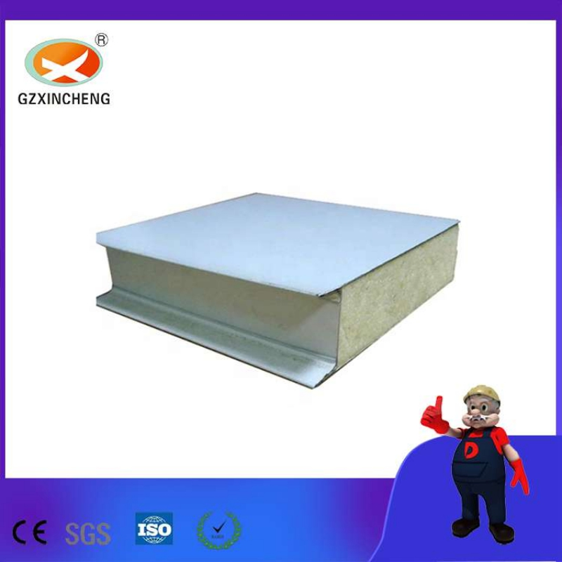 Easy Install Building Materials Prefab House Wall Fireproof PU Sandwich Panel for Food Factory