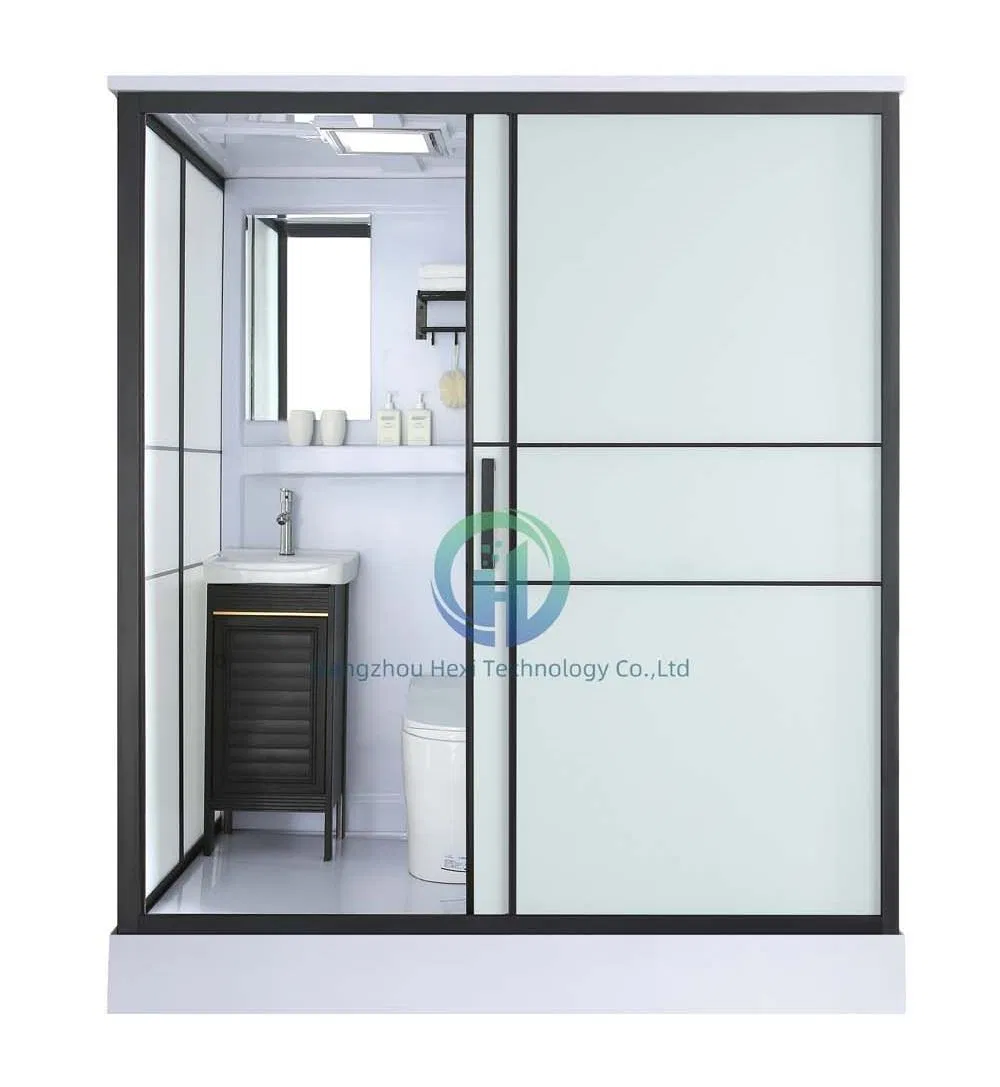 Square Tray Sleek Bathroom Solution with Prefab