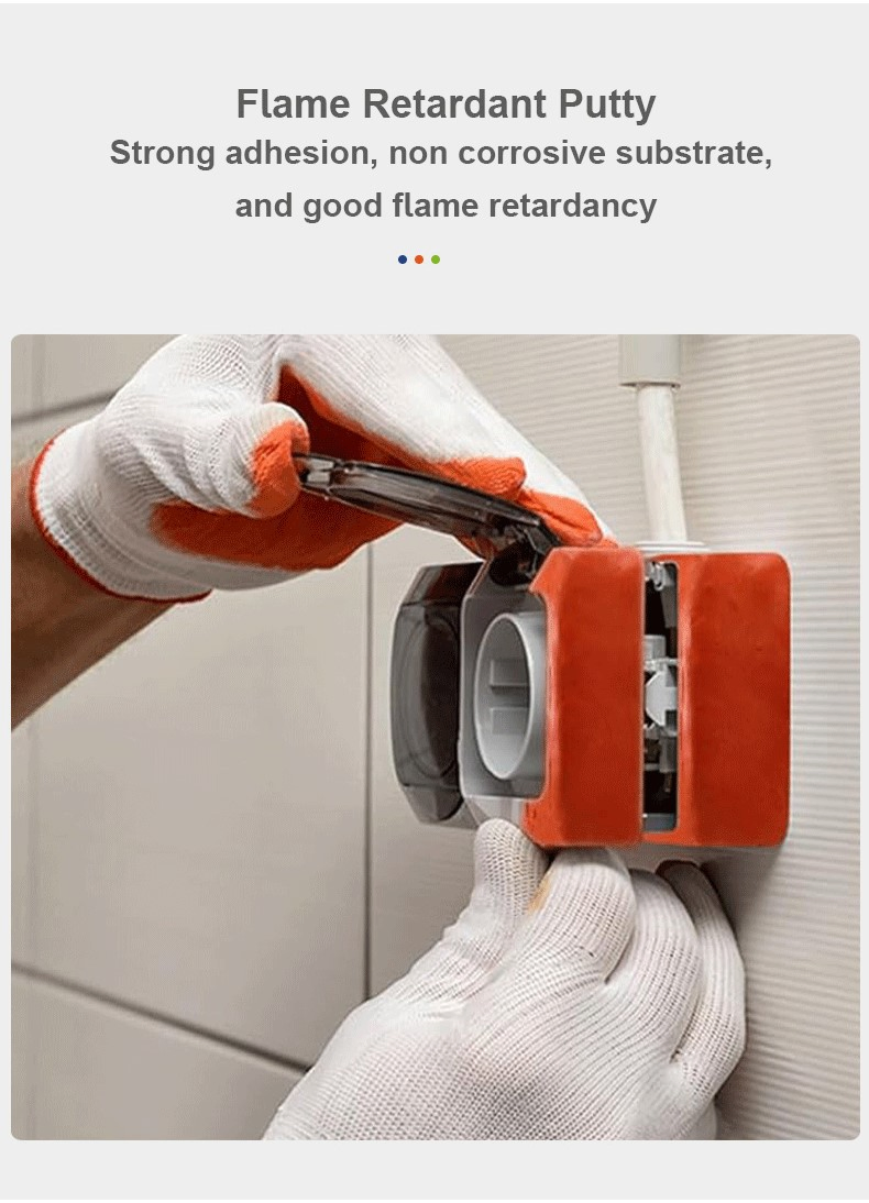 Fire Barrier Moldable Putty Pads Shapeable Firestop Pads for Wall Openings and Through Penetrations