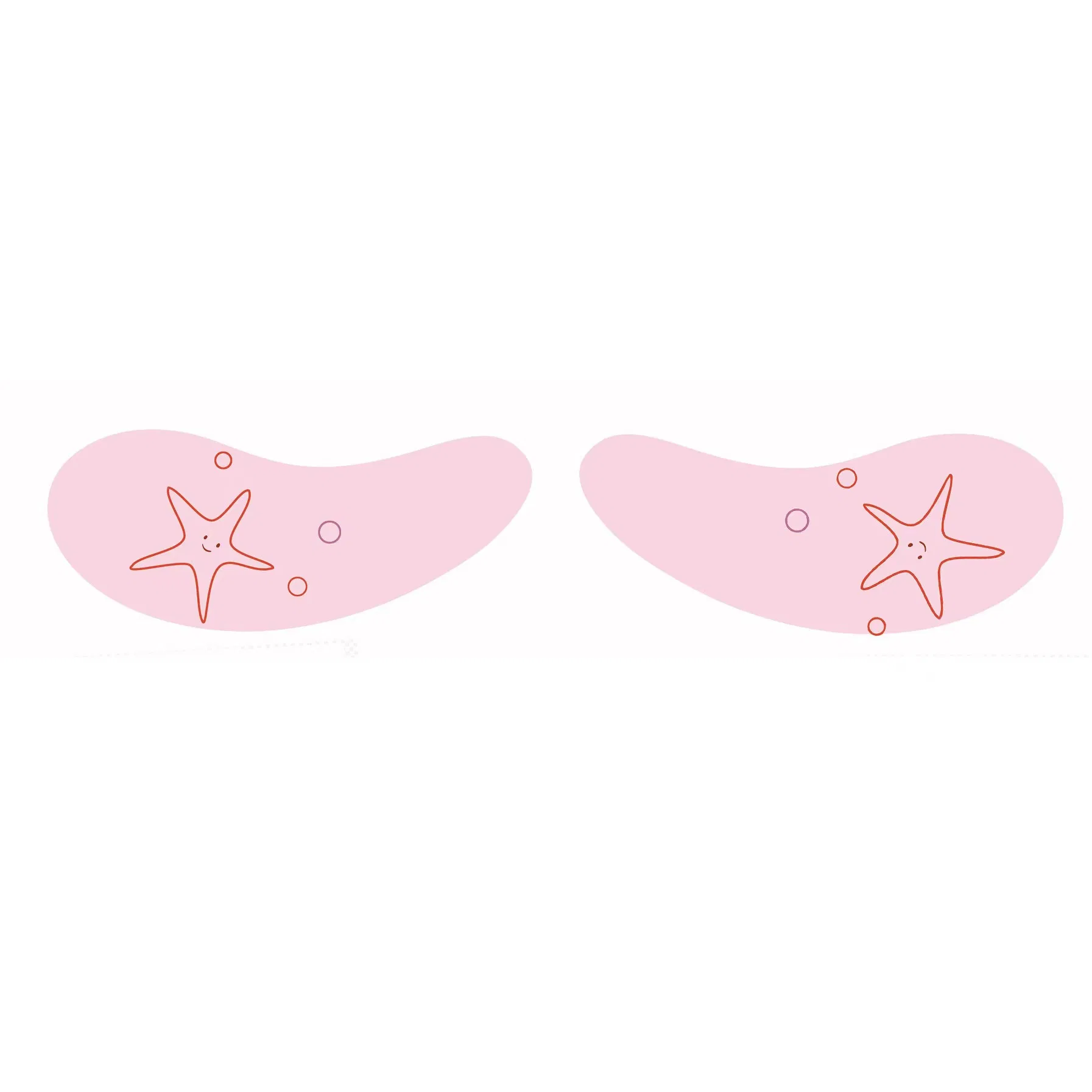 Custom Logo Printed Medical Grade Silicone Gel Eye Patch for Eye Beauty