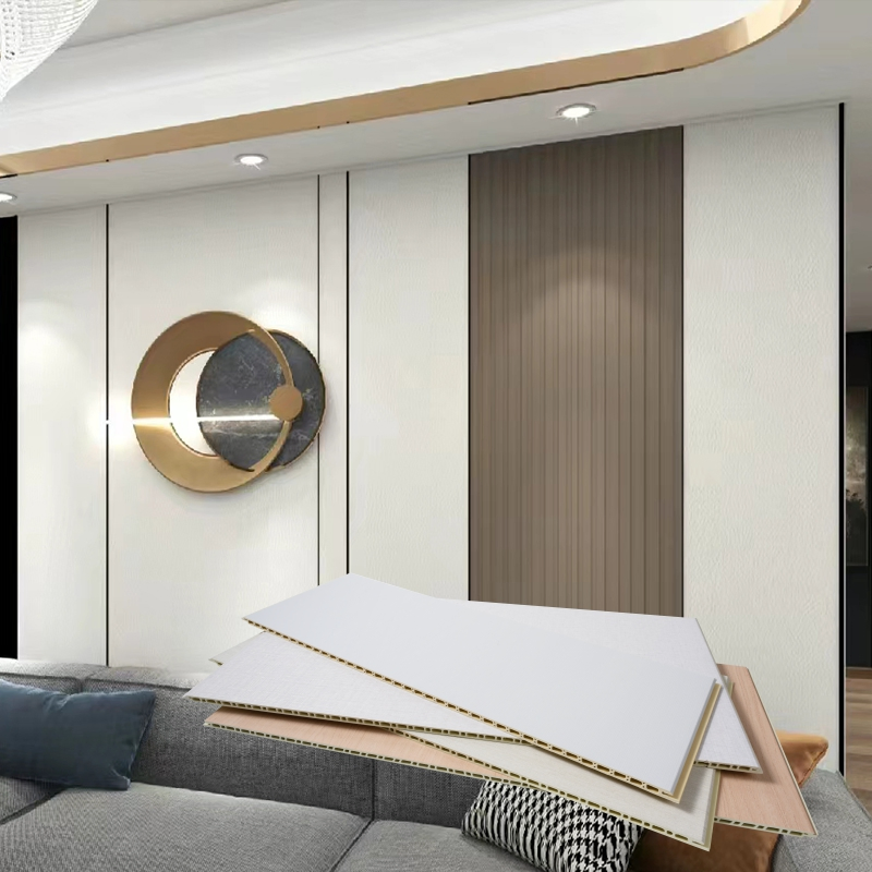 WPC Bamboo Wood Wall Panels Veneer Light Weight 400/600mm