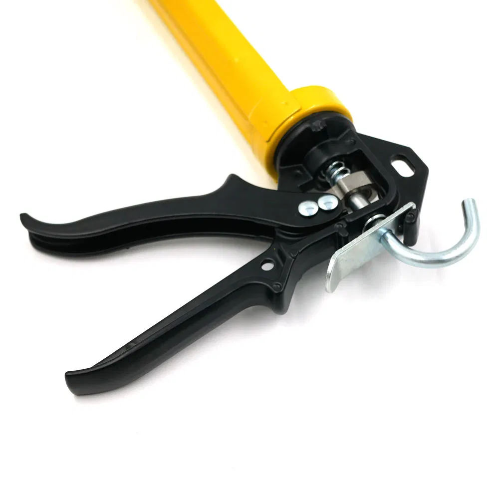 High Ratio 26: 1 Drip-Less 400ml Rotating Cradle Steel Skeleton Frame Caulking Gun