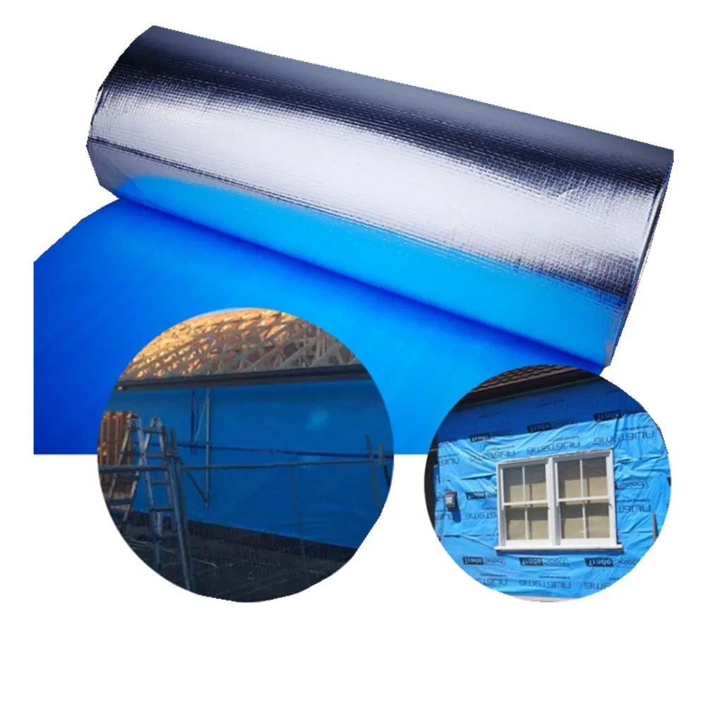 Reflex Micro-Perforated Light Duty Wall Insulation Radiant Barrier Foil Vapor Barrier Wall Roof Sarking with Aluminum Foil