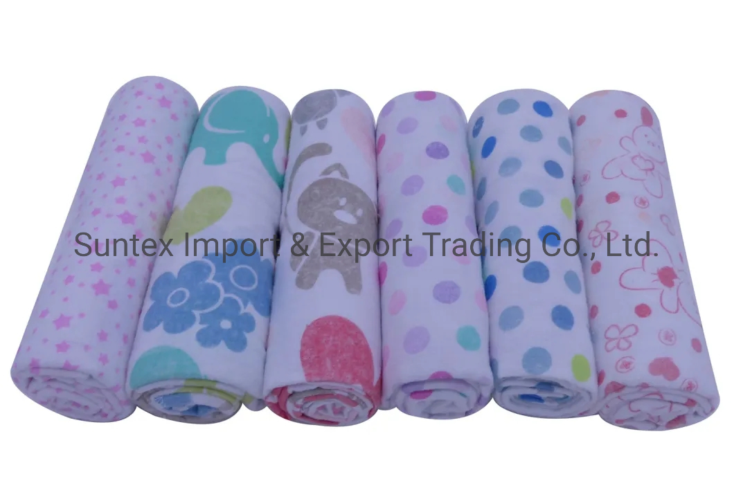 100% Cotton Flannel Receiving Baby Blankets Newborn Swaddle Baby Diaper