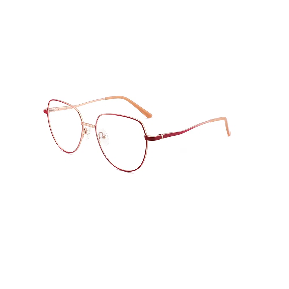 Sophisticated Square Metal Optical Eyewear for Women with Brand Custom Logo