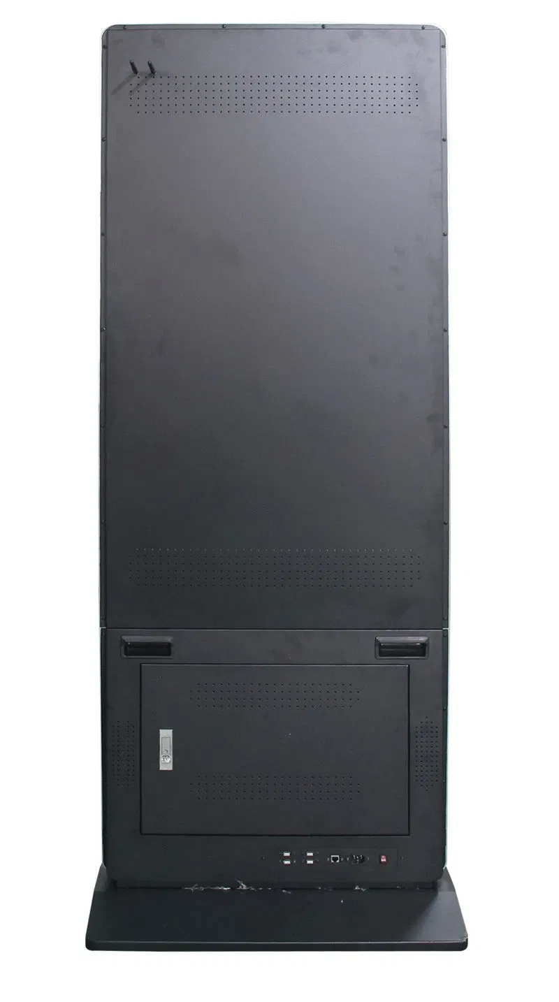 75-дюймовый напольный сенсорный киоск для рекламы