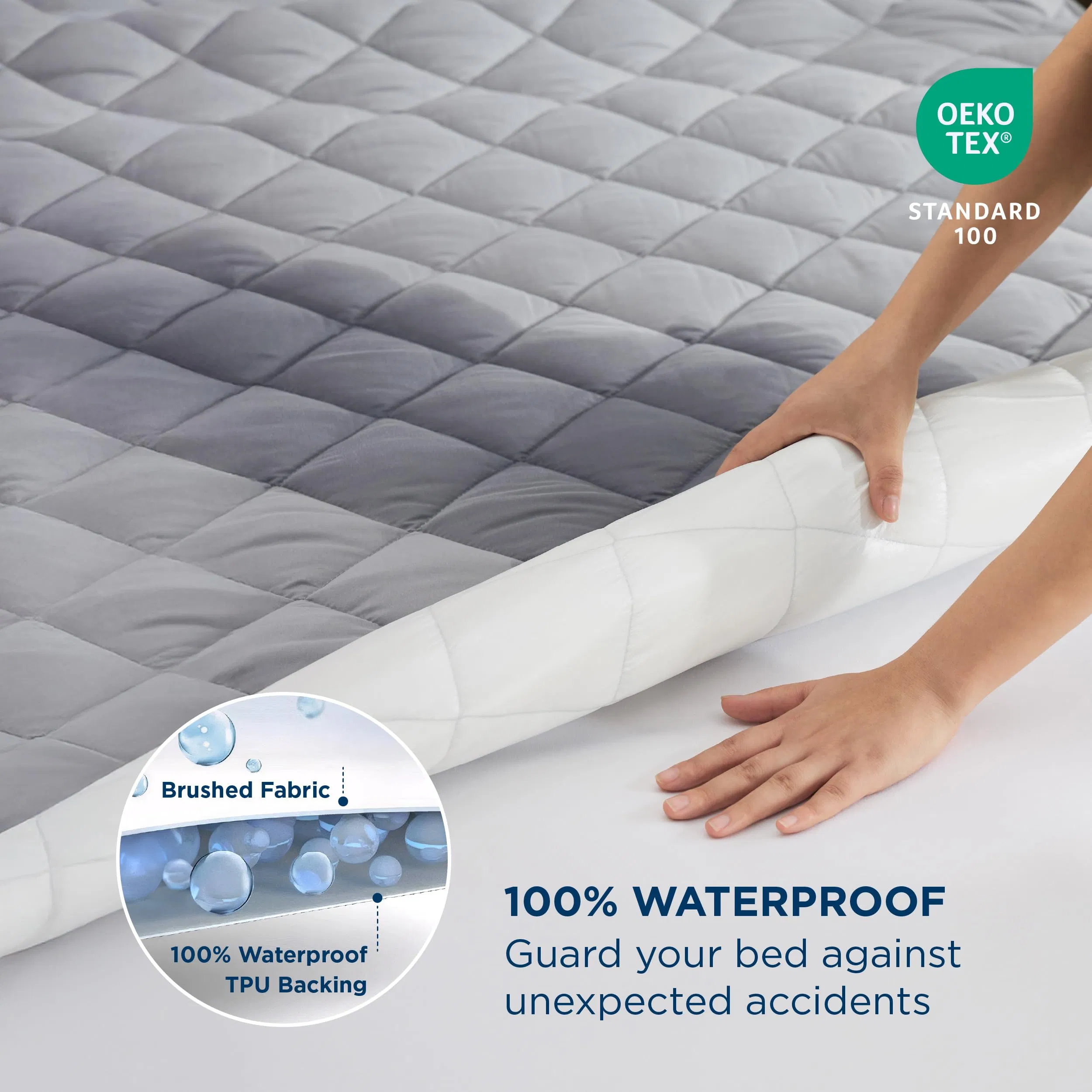Cheap Price Soft Microfiber Cotton Thicken Waterproof Mattress Cover Bed Mattress Protector