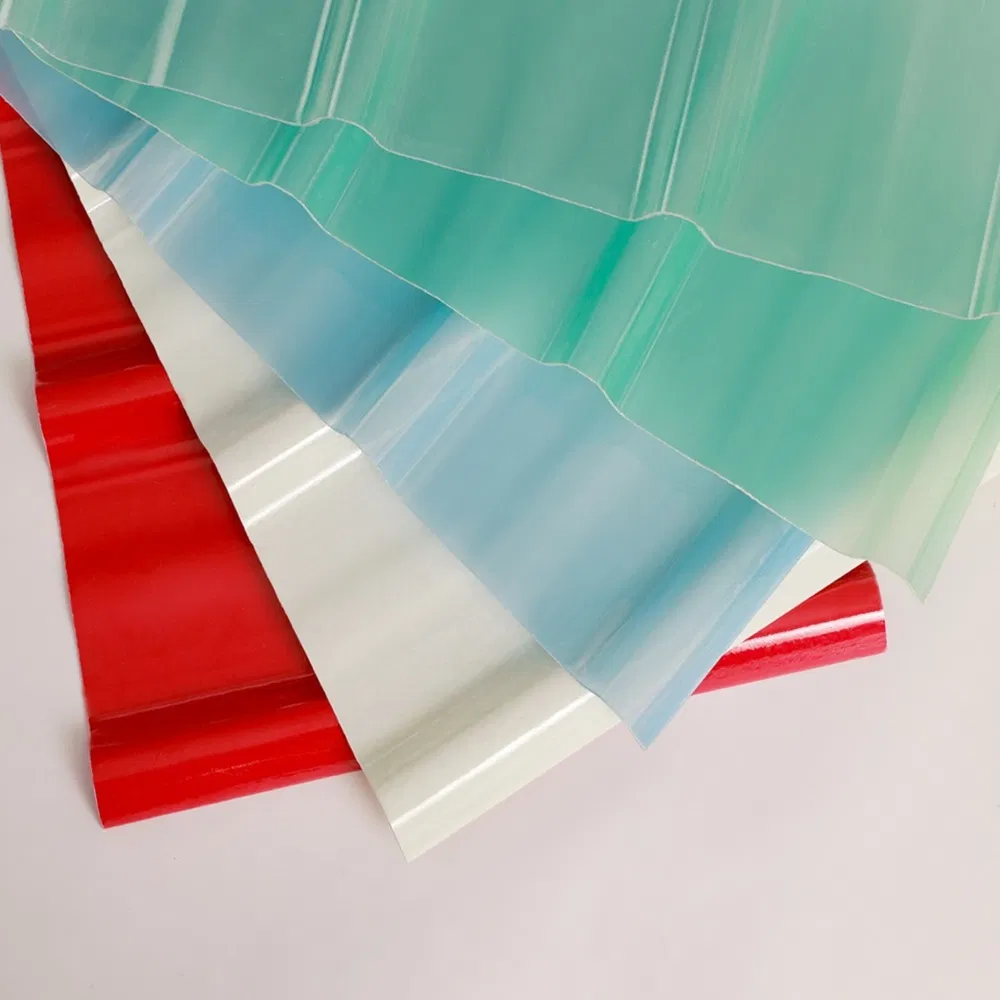 0.8mm 1.0mm 1.5mm 2.0mm Anti Corrosion GRP Roof Sheet FRP Sheet Fiberglass FRP Translucent Clear Daylight Roofing Sheet