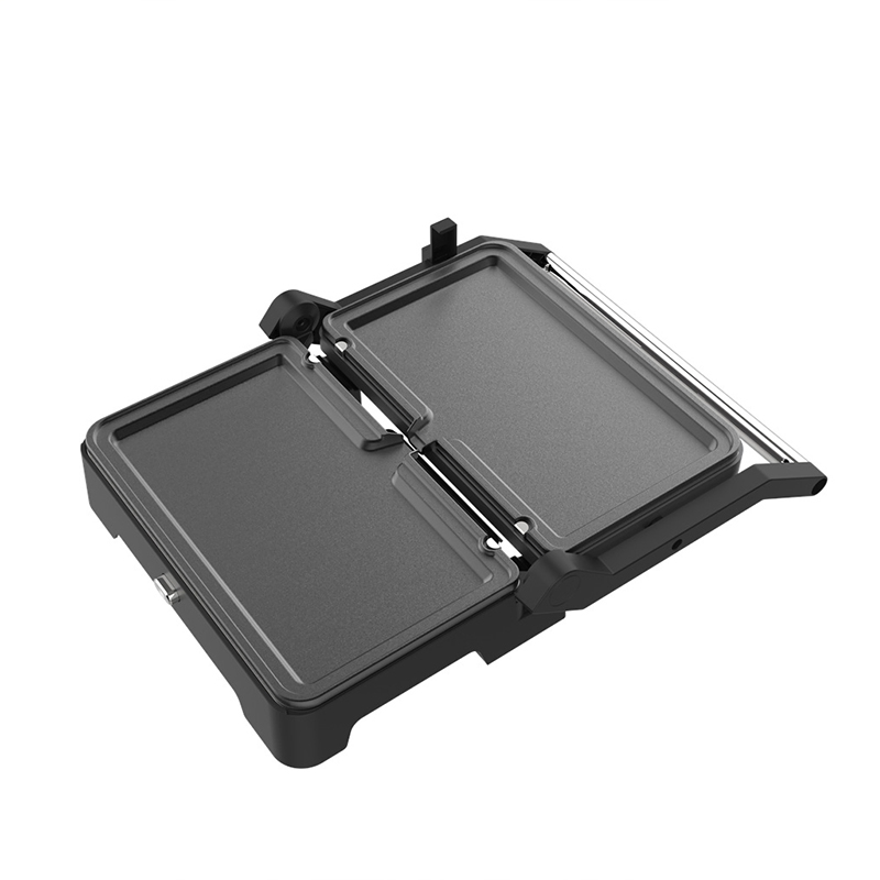 Hot Selling Electric Contact Grill Panini Press Grill with Removable Grill & Waffle Plate