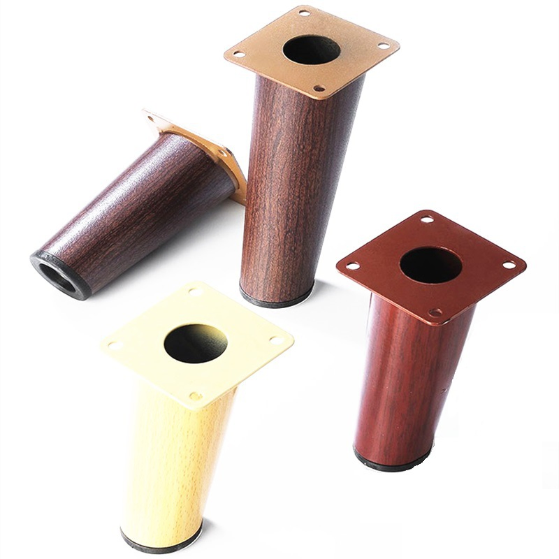 Wood Grain Gold Bathroom Cabinet Support Retro Tea Table Furniture Hardware Sofa Legs