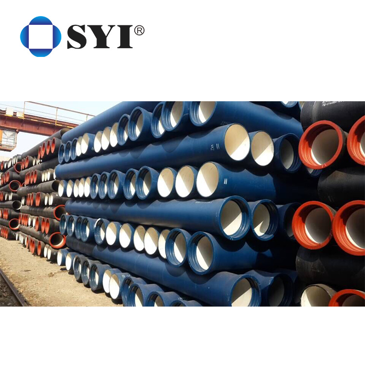 Syi High Quality Black Bitumen Coated Paint Centrifugal Ductile Cast Iron Pipes